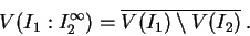 V(saturation) = closure of
complement