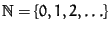 ${\Bbb N}= \{0, 1, 2, \ldots \}$