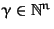 $\gamma \in {\Bbb N}^n$