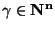 $\gamma \in \bf {N}^n$