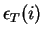 $\epsilon_T(i)$