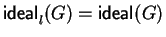 ${\sf ideal}_{l}^{}(G) =
{\sf ideal}_{}^{}(G)$