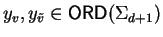 $y_v, y_{\tilde{v}} \in {\sf ORD}\/(\Sigma_{d+1})$