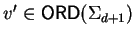 $v' \in {\sf ORD}\/(\Sigma_{d+1})$