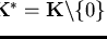 $c_{ij} \in {\bf K}^*= {\bf K}\backslash \{ 0 \}$