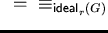 $\mbox{$\,\stackrel{*}{\longleftrightarrow}\!\!\mbox{}^{{\rm s}}_{G}\,$ } = \;\;\equiv_{{\sf ideal}_{r}^{}(G)}$