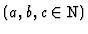 $ (a, b, c \in {\mathbb{N}})$