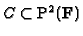 $ C\subset
\mathbb {P}^2(\mathbf{F})$