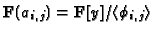 $ \mathbf{F}(a_{i,j})=\mathbf{F}[y]/\langle
\phi_{i,j}\rangle$