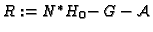 $ R:=N^{\ast}H_0\!-G-\mathcal{A}$