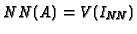 $ NN(A) = V(I_{\text{\it NN}})$